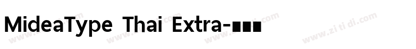 MideaType Thai Extra字体转换